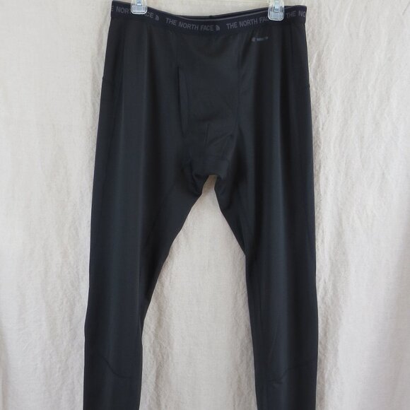 The North Face FLASHDRY Black Base Layer Long Underwear Leggings LARGE - Picture 1 of 7